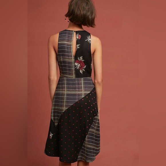 Anthropologie X Mauve Patterned Bliss Dress Size 6 NWOT - Picture 4 of 10